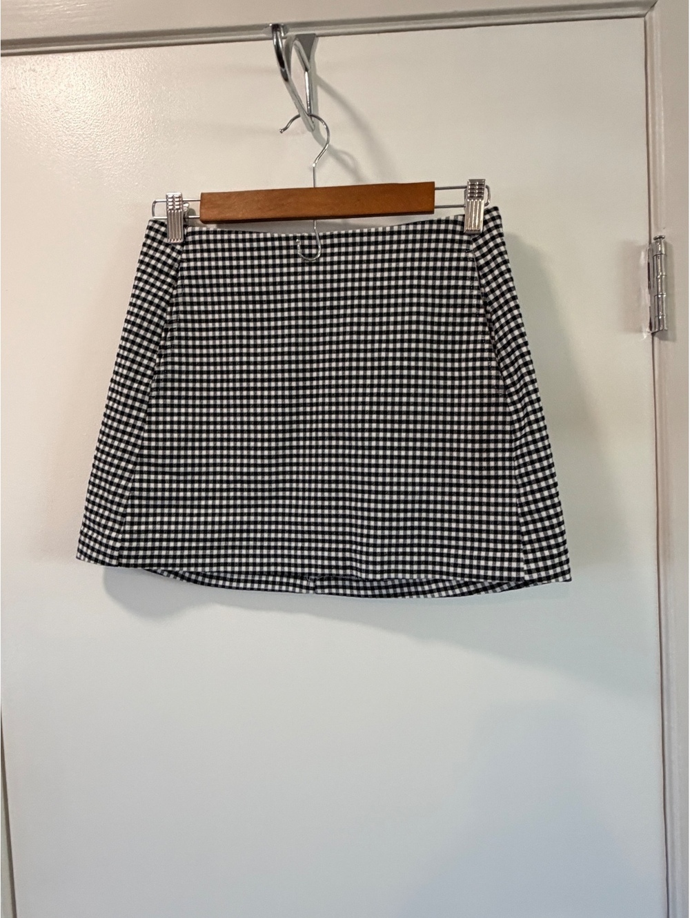 Urban Outfitters Black White Gingham Mini Skirt Size Small Cottagecore